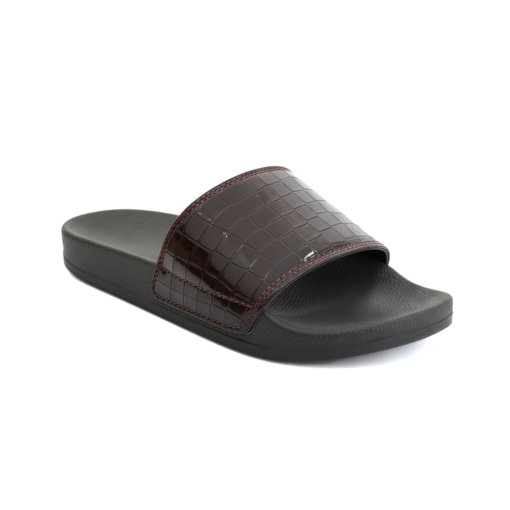 SP 168 CROC SLIDES BROWN