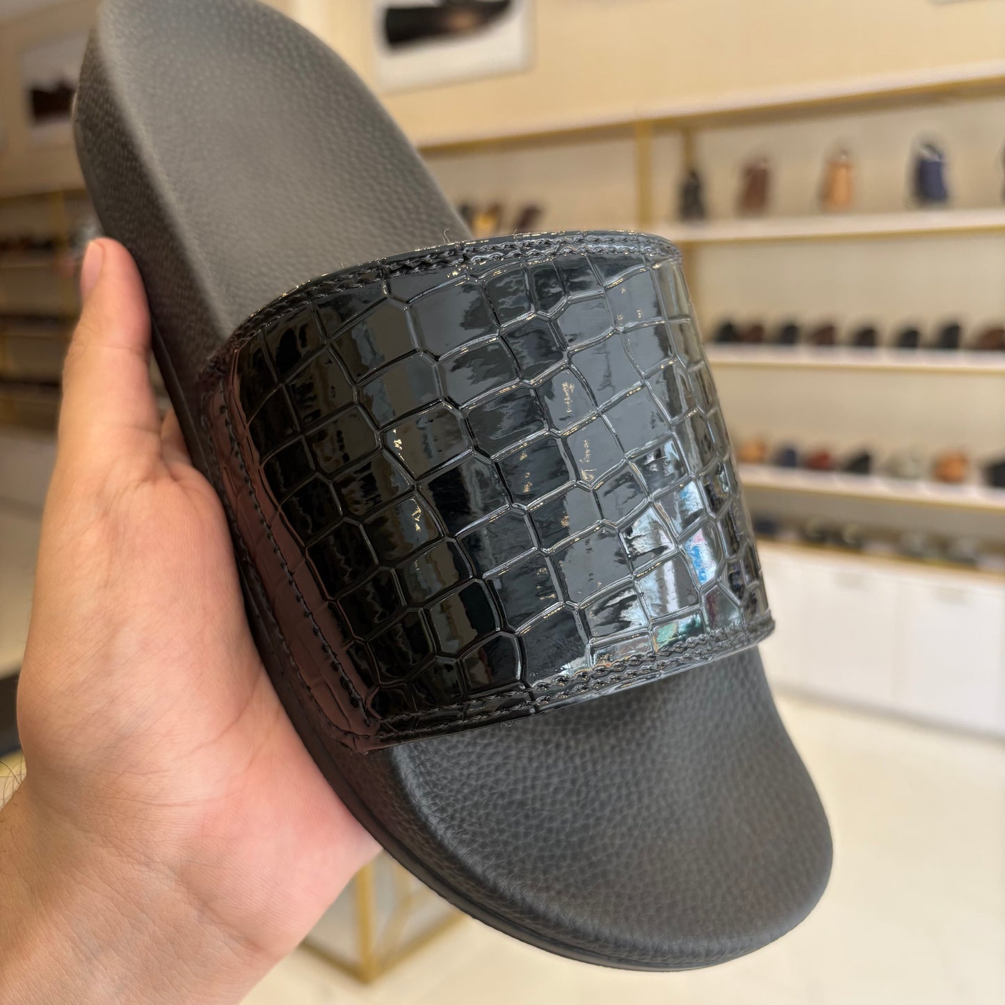 SP 168 CROC SLIDES BLACK