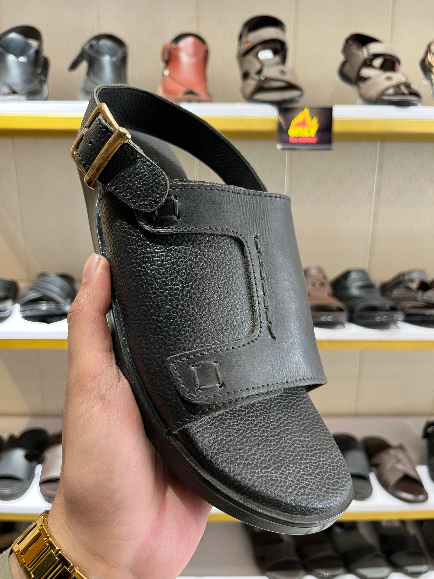 SP 078 KAFSH Sandal Black