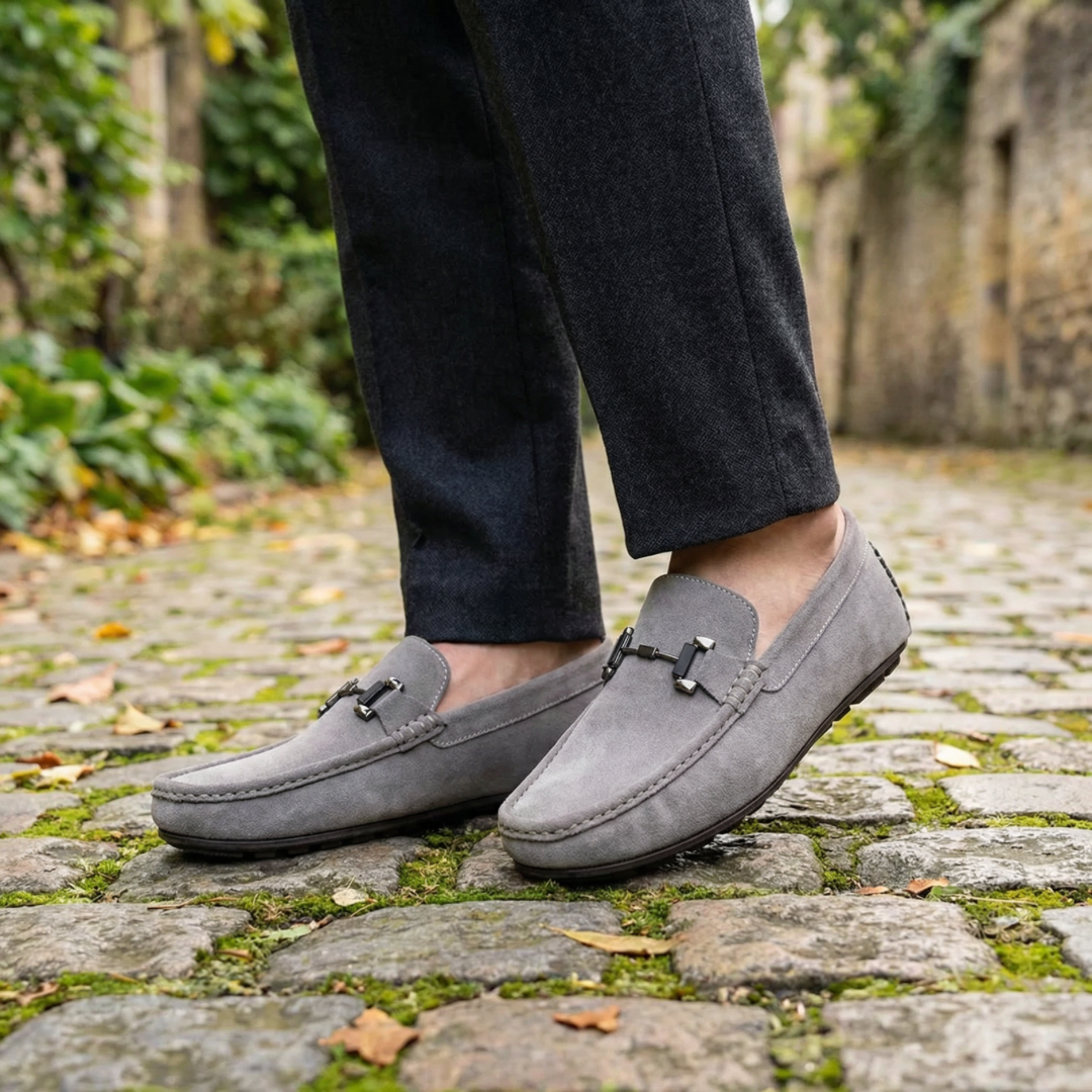 SP 036 Suede Buckle Loafer