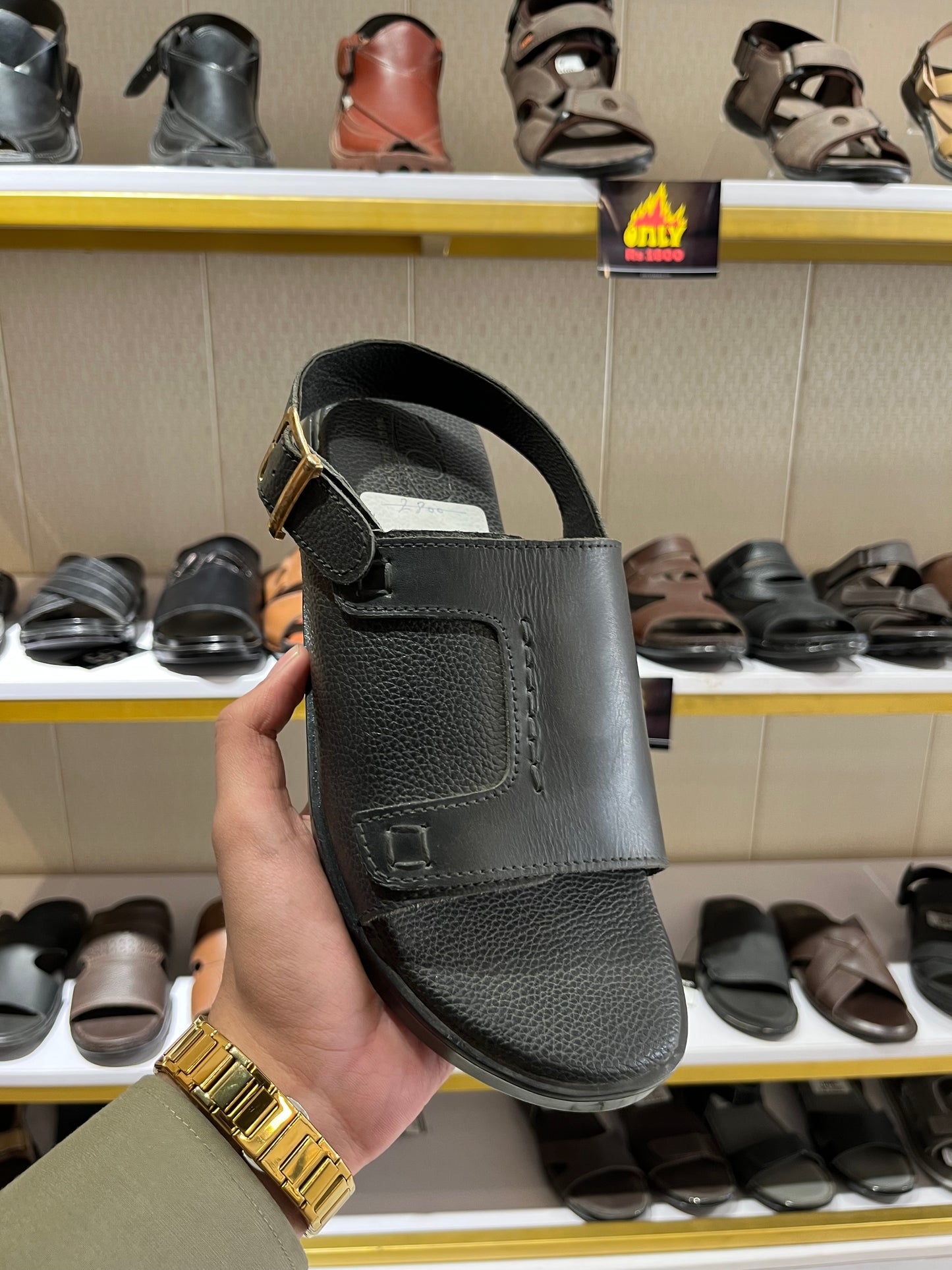 SP 078 KAFSH Sandal Black