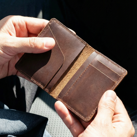 W16 GRAIN WALLET BROWN
